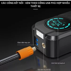 Kích điện ô tô kèm bơm hơi tự ngắt