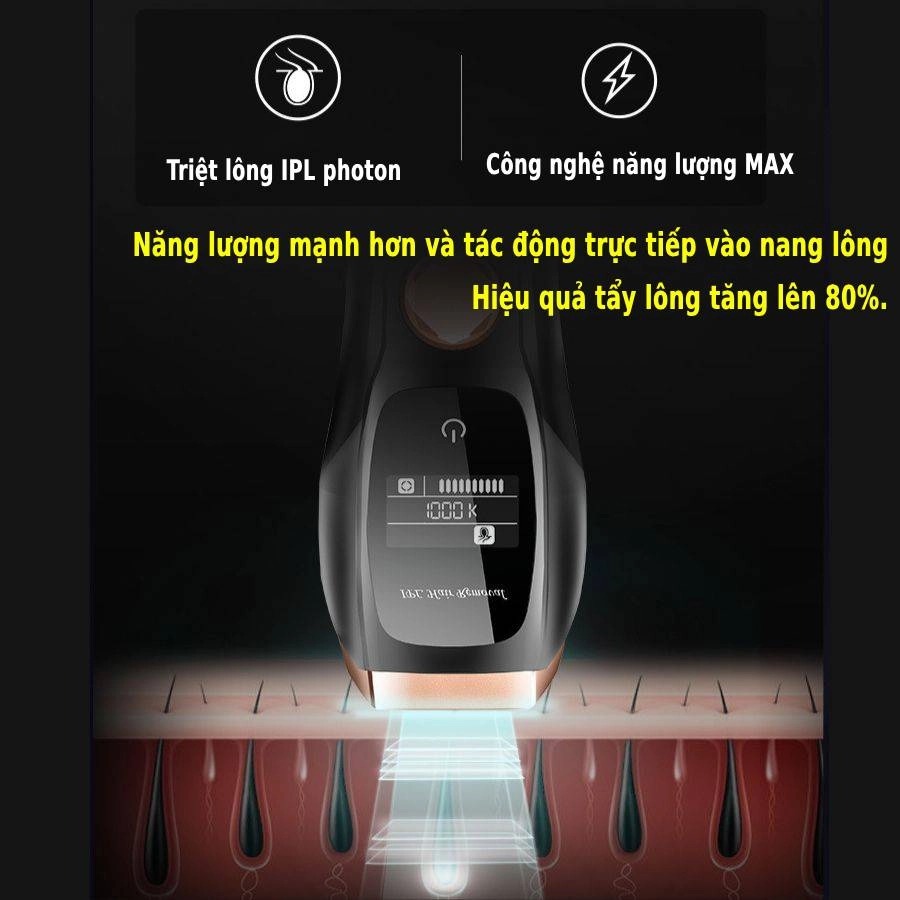 Máy triệt lông lạnh cá nhân, toàn thân vĩnh viễn - Ảnh 6