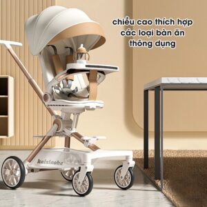 Xe Đẩy Em Bé NTX23 Gấp Gọn – Tích Hợp Lò Xo Giảm Sóc, Tặng Bàn Ăn Dặm