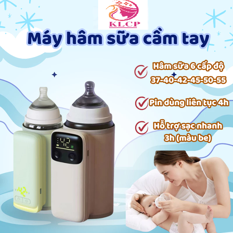 Máy hâm sữa Finose mini 6000mAh – Sạc pin, mang theo dễ dàng
