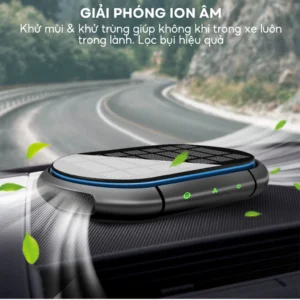 Máy lọc không khí P02 cho ô tô – Lọc bụi mịn PM2.5, khử mùi và khử trùng
