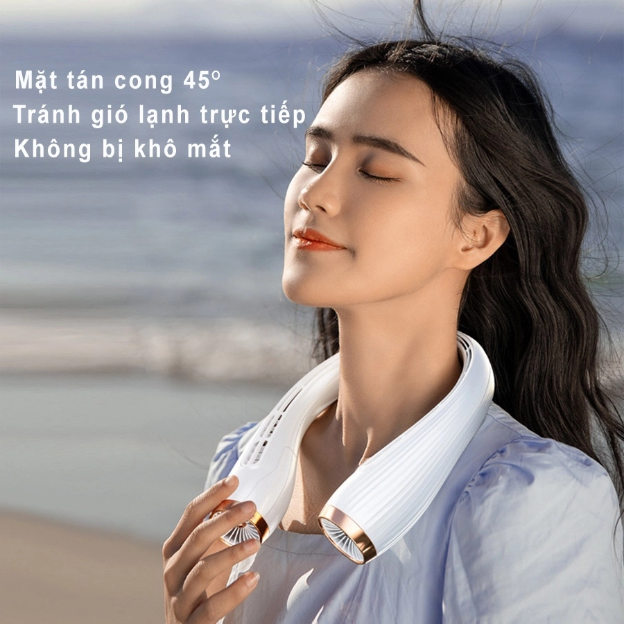Quạt đeo cổ điều hòa New Turbo