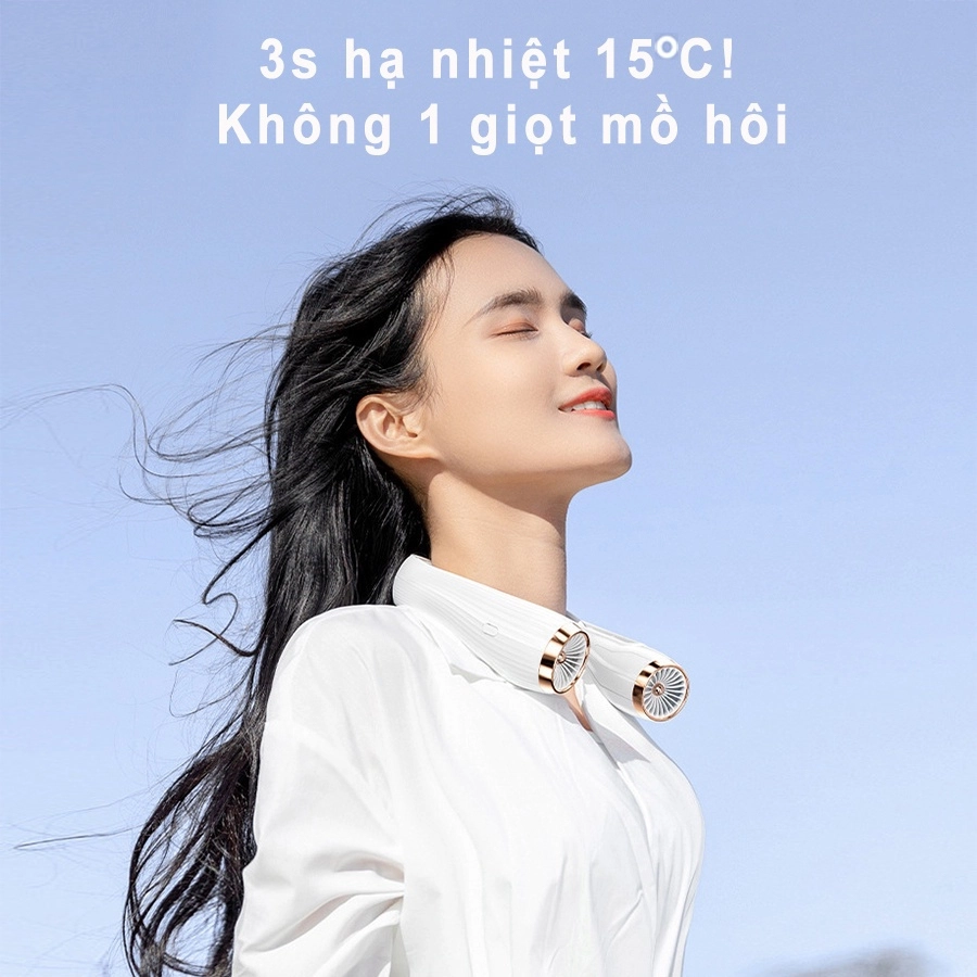 Quạt đeo cổ điều hòa New Turbo - Ảnh 6