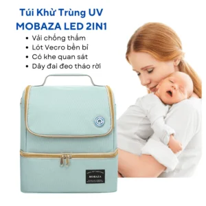 Túi tiệt trùng bình sữa UV 59S 2 tầng – Khử khuẩn nhanh, an toàn cho bé
