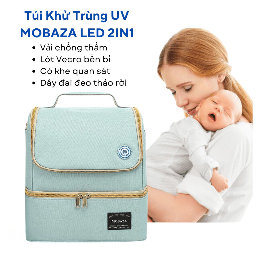 Túi tiệt trùng bình sữa UV 59S 2 tầng – Khử khuẩn nhanh, an toàn cho bé
